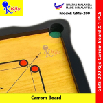Kijo GMS-200 Premier Standard Size Carrom Board Wood & Plastic #Kijo #GMS-200 #CarromBoard